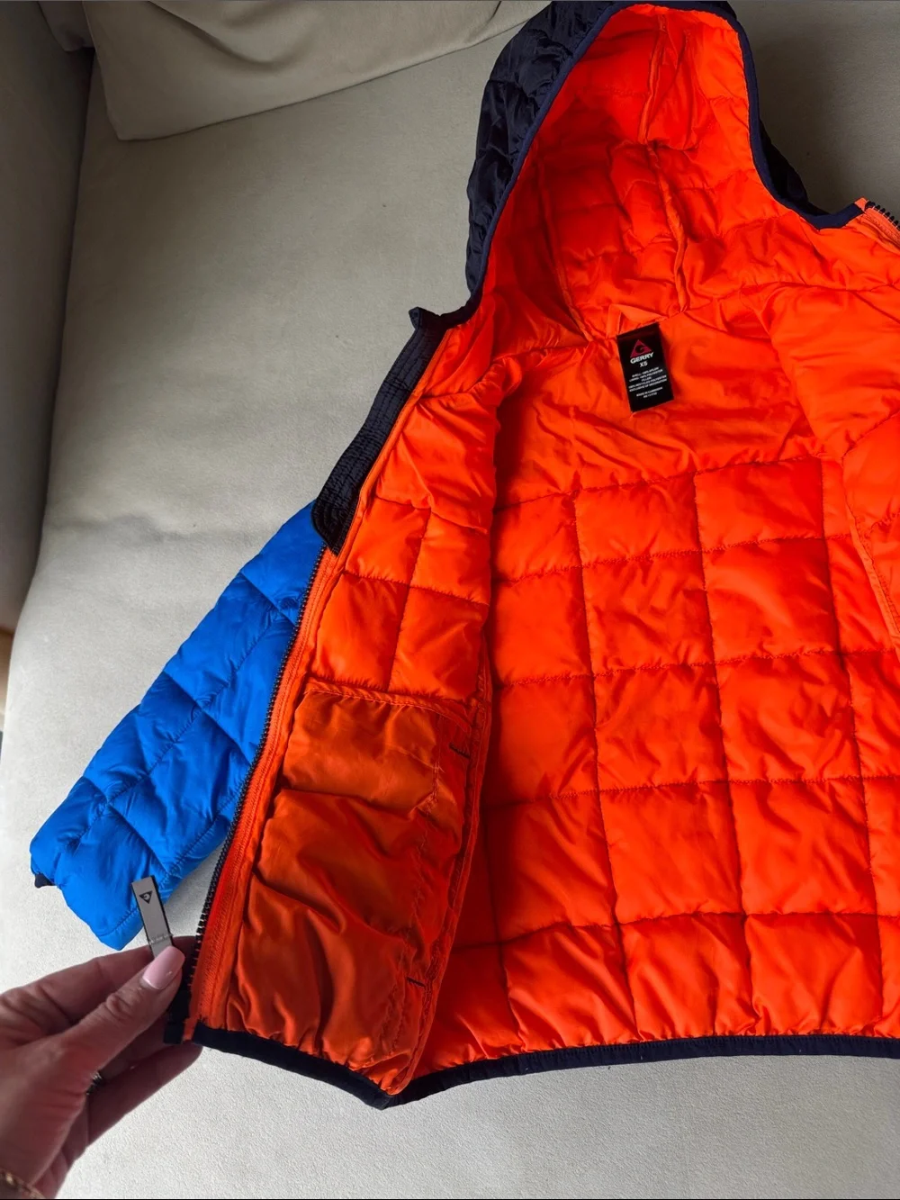 Gerry Quilted Puffer Hooded Jacket, size kids XS